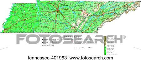 Stock Image - map, contour, united states, usa, states. Fotosearch