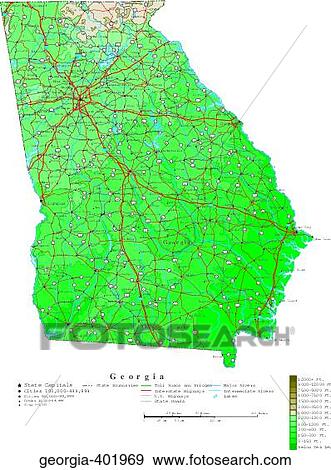 map, contour, united states, usa, states View Large Photo Image Stock Photo - map, contour, united states, usa, states. Fotosearch