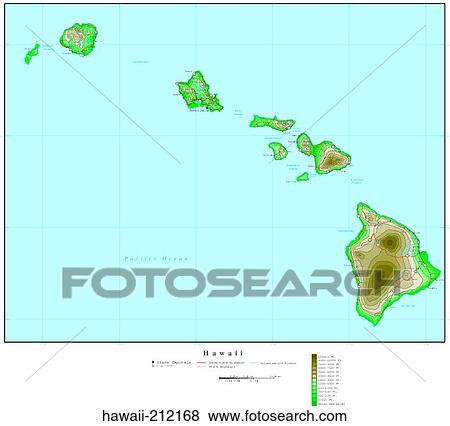 Stock Photo - map, contour, united states, usa, states. Fotosearch