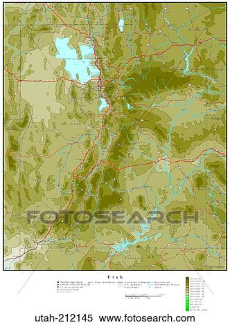 Stock Photography - map, contour, united states, usa, states. Fotosearch
