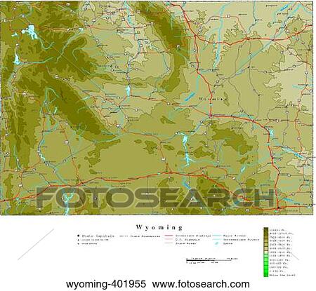 Stock Photography - map, contour, united states, usa, states. Fotosearch