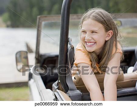 riding a jeep