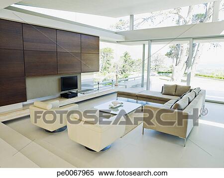 Stock Afbeelding - woonkamer, van, een, hippe, thuis pe0067965 ... Stock Afbeelding - woonkamer, van, een, hippe, thuis pe0067965 ...