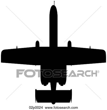 A-10 top icon Clipart | 02p0024 | Fotosearch