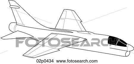Clipart - a-7 perspective. Fotosearch