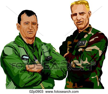 Clipart - air crew. Fotosearch