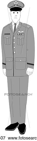 Clip Art - air force officer. Fotosearch