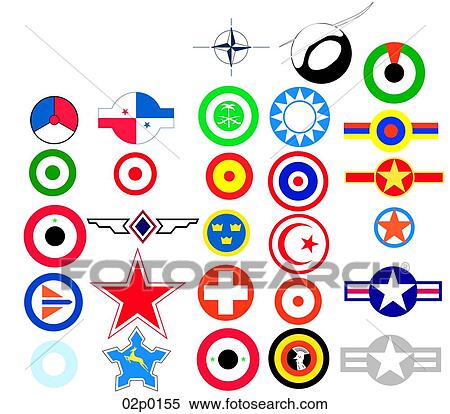 Clipart - aircraft markings two. Fotosearch
