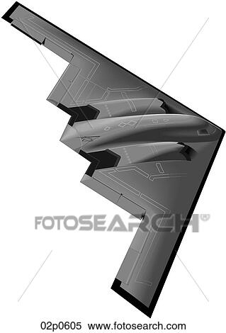 b-2 bomber View Large Clip Art Graphic Clipart - b-2 bomber. Fotosearch