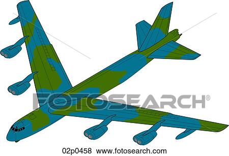Clip Art - b-52g stratofortress. Fotosearch