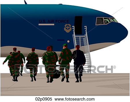 boarding airplane View Large Clip Art Graphic Clipart - boarding airplane. Fotosearch