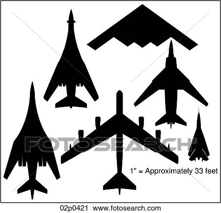 Clipart - bombers. Fotosearch