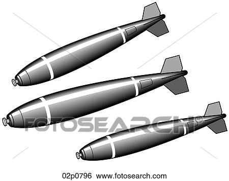 Clip Art - bombs away. Fotosearch