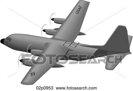 Clipart - c-130-1. Fotosearch