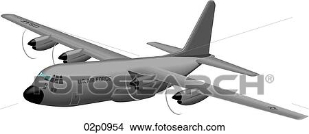 Clipart - c-130-2. Fotosearch
