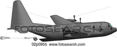 Clipart - c-130-3. Fotosearch