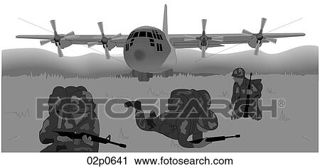 c-130 air assault (af) View Large Clip Art Graphic Clipart - c-130 air assault (af). Fotosearch