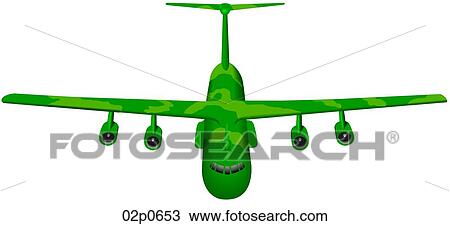 Clipart - c-141 front view. Fotosearch