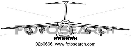 c-5a front view View Large Clip Art Graphic Clip Art - c-5a front view. Fotosearch