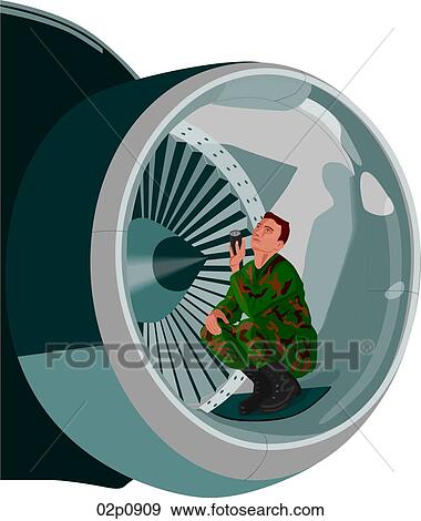 Clip Art - checking turboprop. Fotosearch