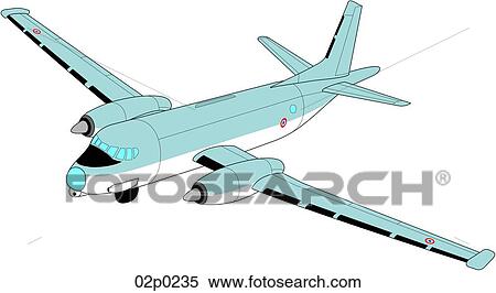 Clipart - dassault atlantic. Fotosearch