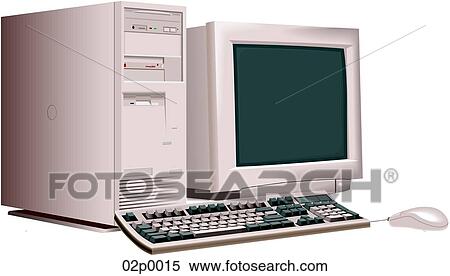 Clipart - dt5 desktop system. Fotosearch