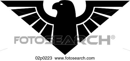 Clipart - eagle icon. Fotosearch