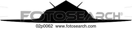 Clipart - f-117 front icon. Fotosearch