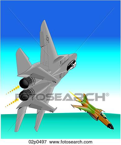 f-15 dogfight View Large Clip Art Graphic Clip Art - f-15 dogfight. Fotosearch