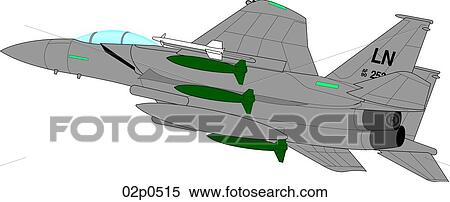 f-15e strike eagle (v2) View Large Clip Art Graphic Clipart - f-15e strike eagle (v2). Fotosearch