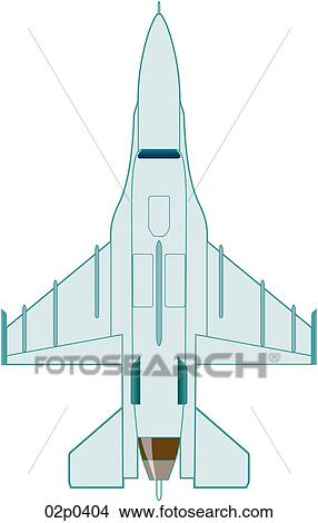 Clipart - f-16 belly. Fotosearch
