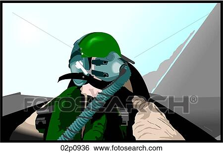 f-16 pilot View Large Clip Art Graphic Clip Art - f-16 pilot. Fotosearch