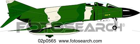 f-4h phantom View Large Clip Art Graphic Clipart - f-4h phantom. Fotosearch