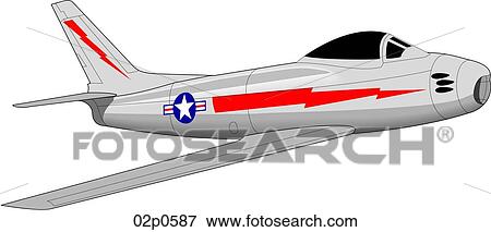 Clip Art - f-86 sabre. Fotosearch