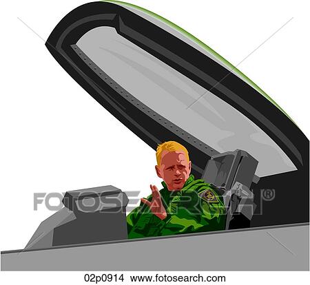 f_a-16 pilot View Large Clip Art Graphic Clipart - f_a-16 pilot. Fotosearch