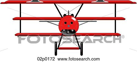 fokker front view View Large Clip Art Graphic Clipart - fokker front view. Fotosearch