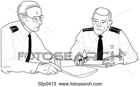 generals meeting View Large Clip Art Graphic Clipart - generals meeting. Fotosearch