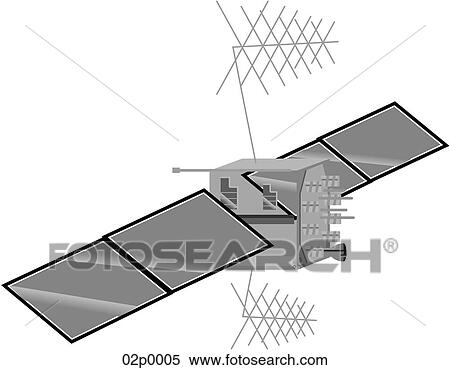 gps blockiir satellite View Large Clip Art Graphic Clipart - gps blockiir satellite. Fotosearch