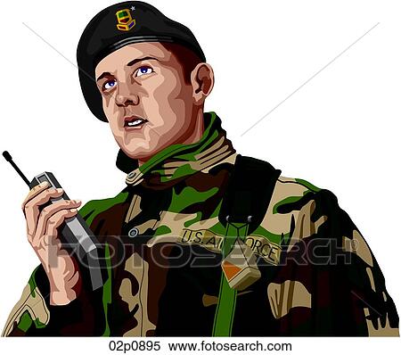 guard w radio View Large Clip Art Graphic Clipart - guard w radio. Fotosearch