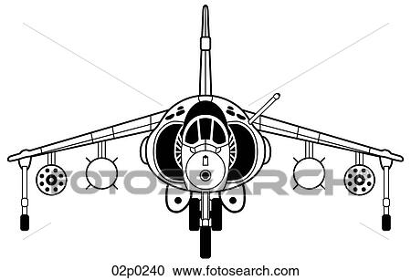 Clipart - harrier front view. Fotosearch