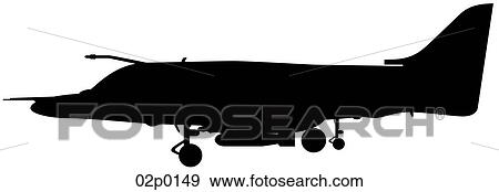 Clip Art - harrier side icon. Fotosearch