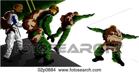 Clipart - jump. Fotosearch