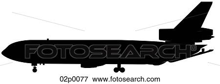 Clip Art - kc-10 side icon. Fotosearch
