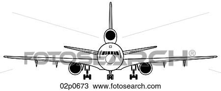 kc-10a front view View Large Clip Art Graphic Clipart - kc-10a front view. Fotosearch