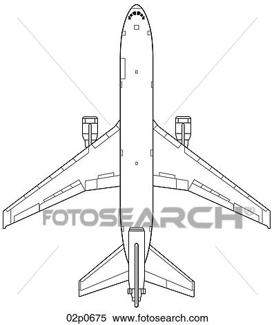 kc-10a top view View Large Clip Art Graphic Clipart - kc-10a top view. Fotosearch