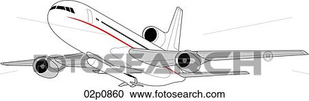 Clipart - l-1011 w_pegasus. Fotosearch