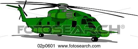 Clipart - mh-53j pave low. Fotosearch