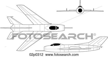 mig-19 3v View Large Clip Art Graphic Clipart - mig-19 3v. Fotosearch