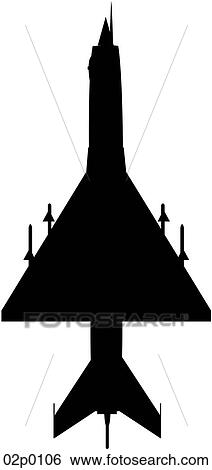 Clip Art - mig-21 top icon. Fotosearch