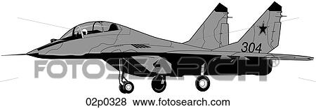 mig-29 View Large Clip Art Graphic Clip Art - mig-29. Fotosearch